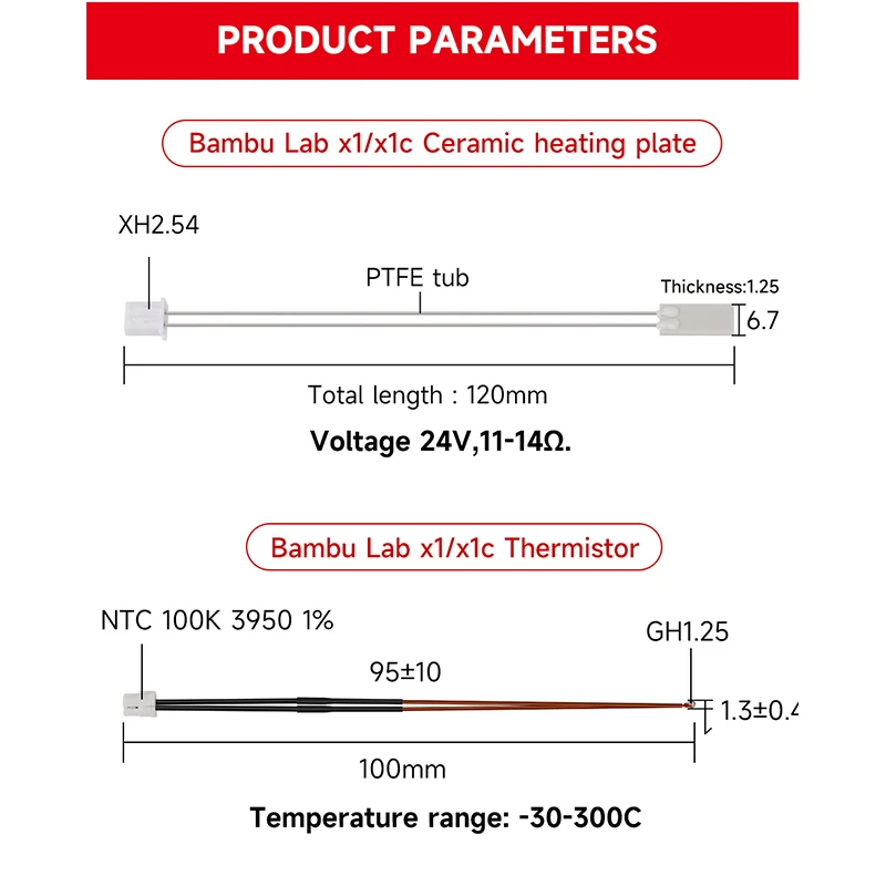 For Bambulab Hotend Heater The - đánh giá và giá Ceramic Heat Emitter