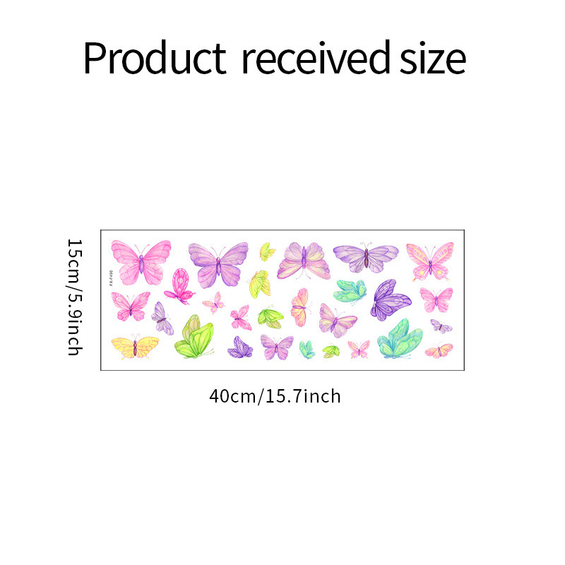 Romantic butterfly Wall Sticke - đánh giá và giá Pvc Panel Background