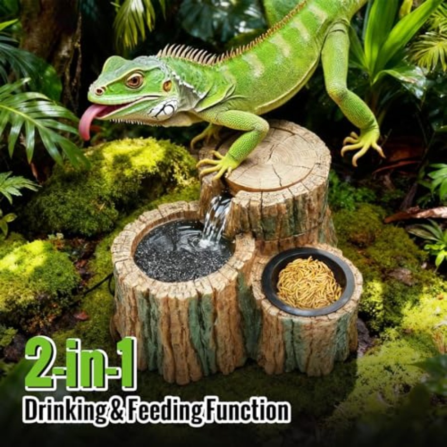 2 in 1 Reptile Water Fountain  - đánh giá và giá Water Dish Reptile